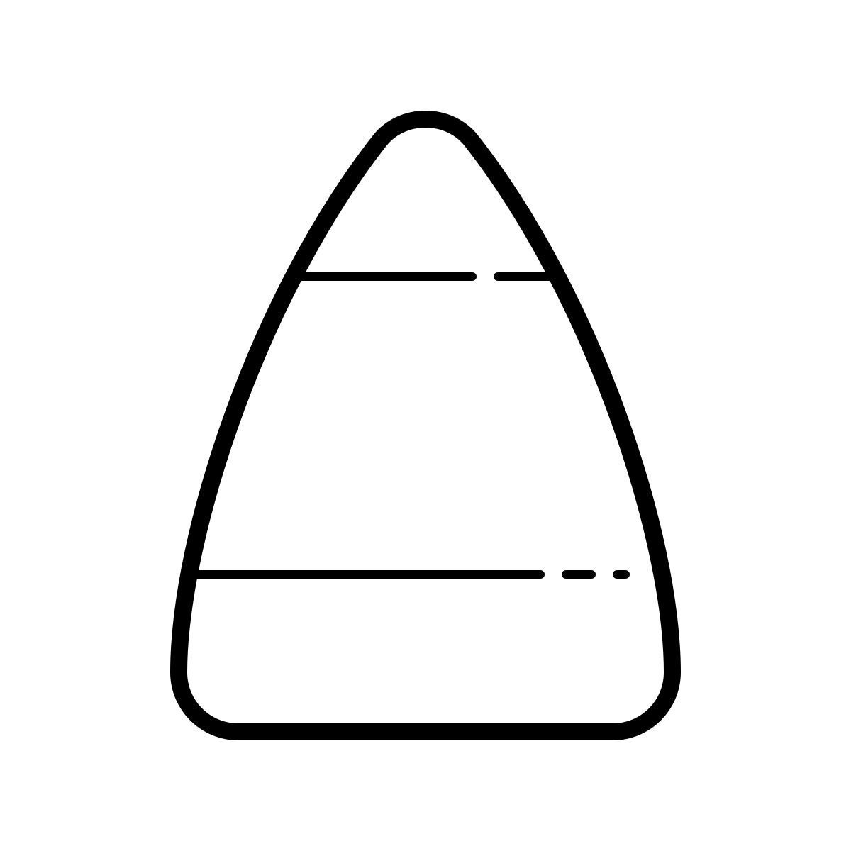 outline hand drawn style lecca lecca icon