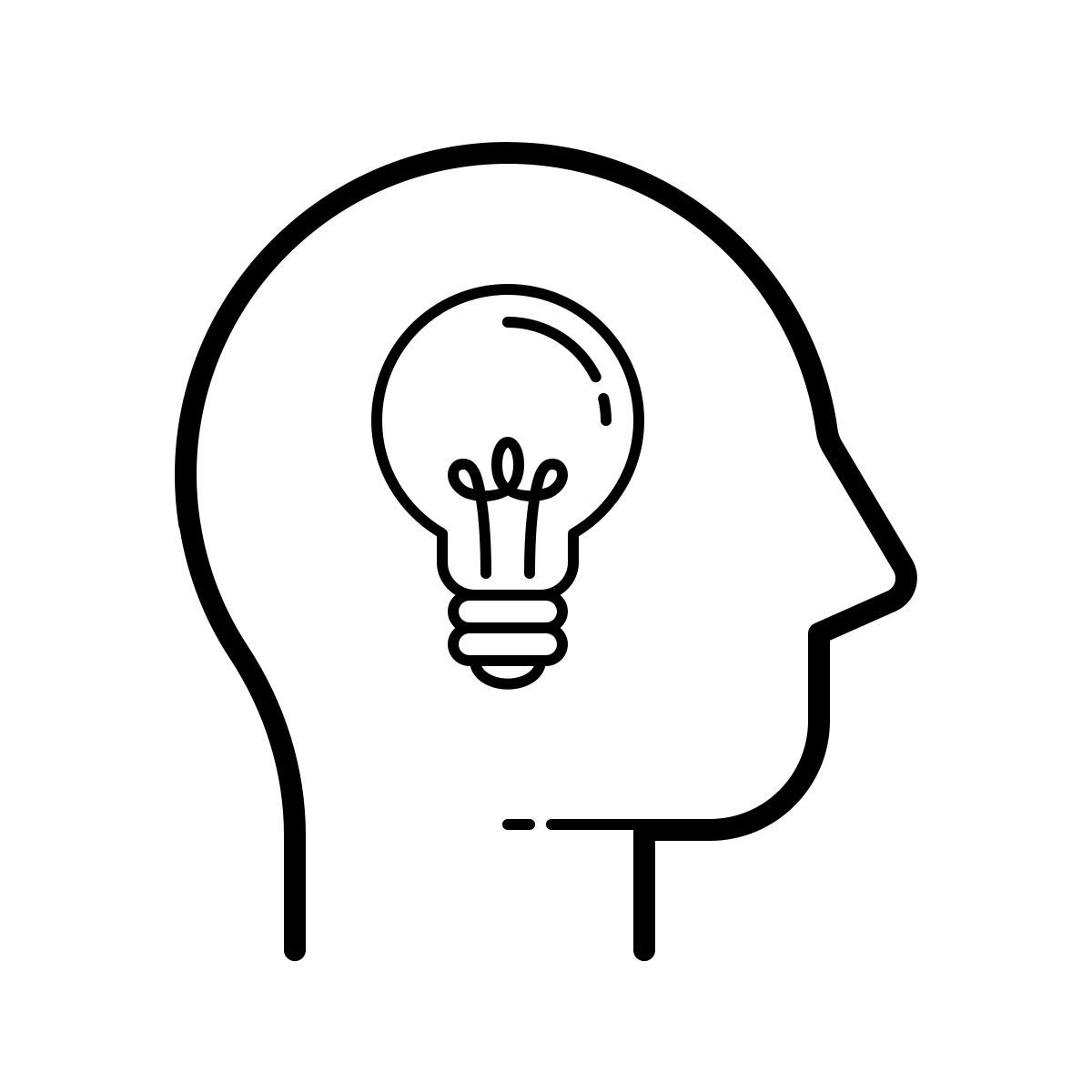 outline hand drawn style innovation icon