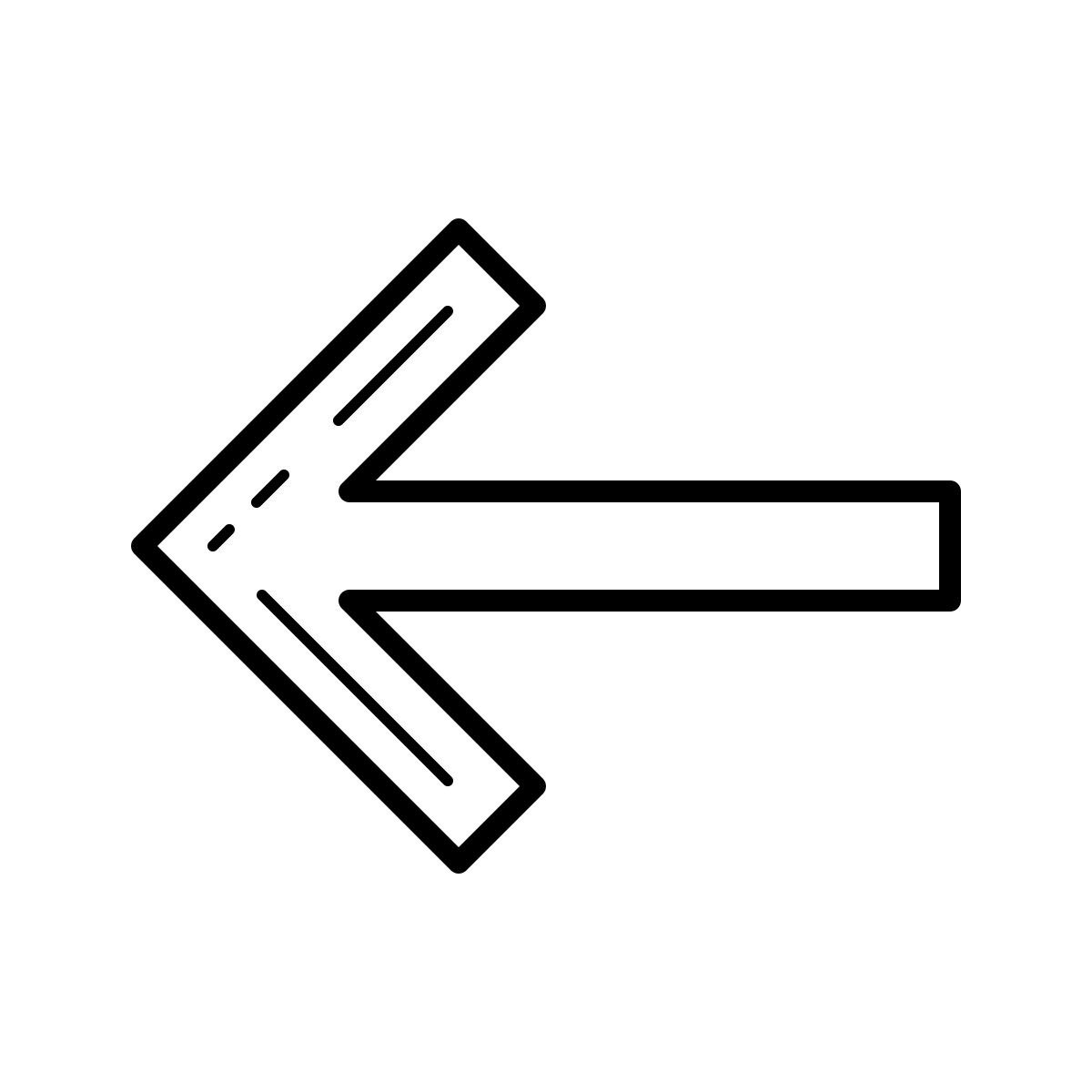 outline hand drawn style links icon