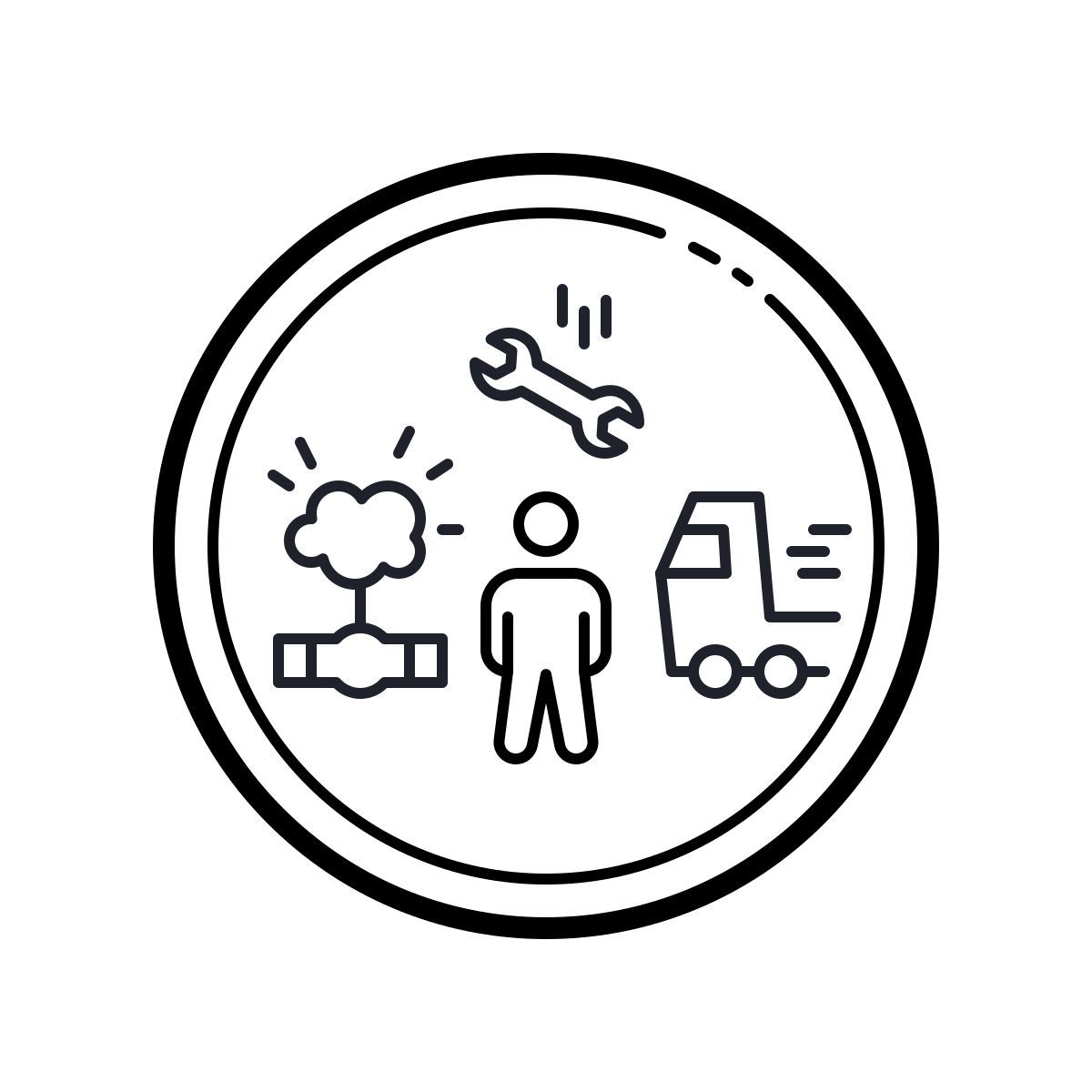 outline hand drawn style 사선 icon