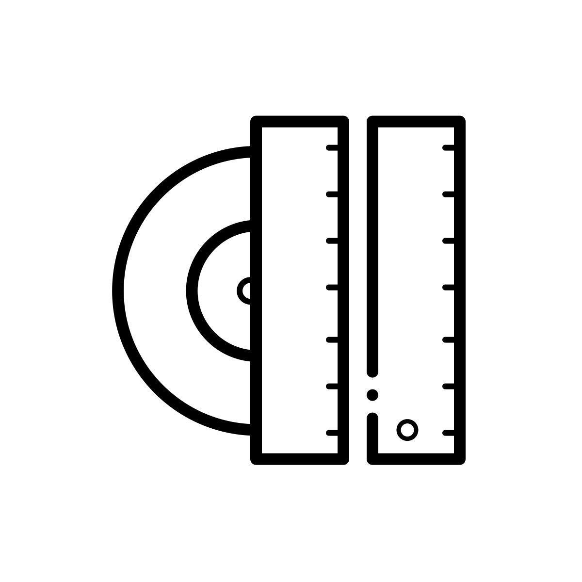 outline hand drawn style grados icon