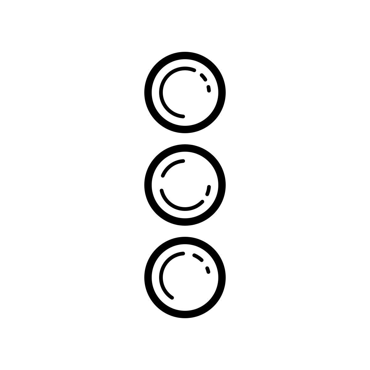 outline hand drawn style menú 2 icon