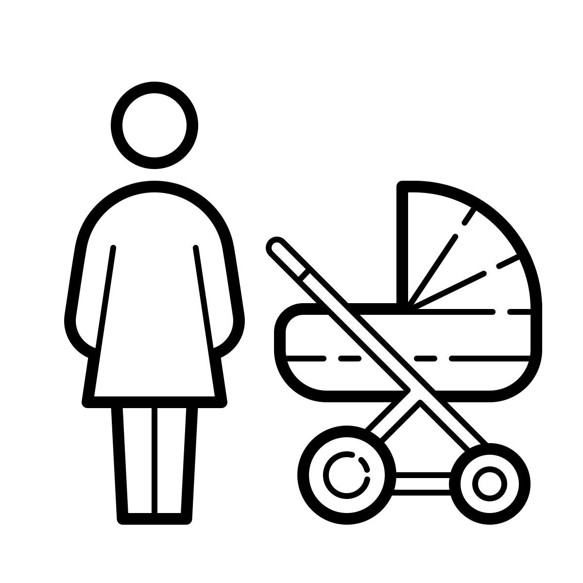 outline hand drawn style madre icon