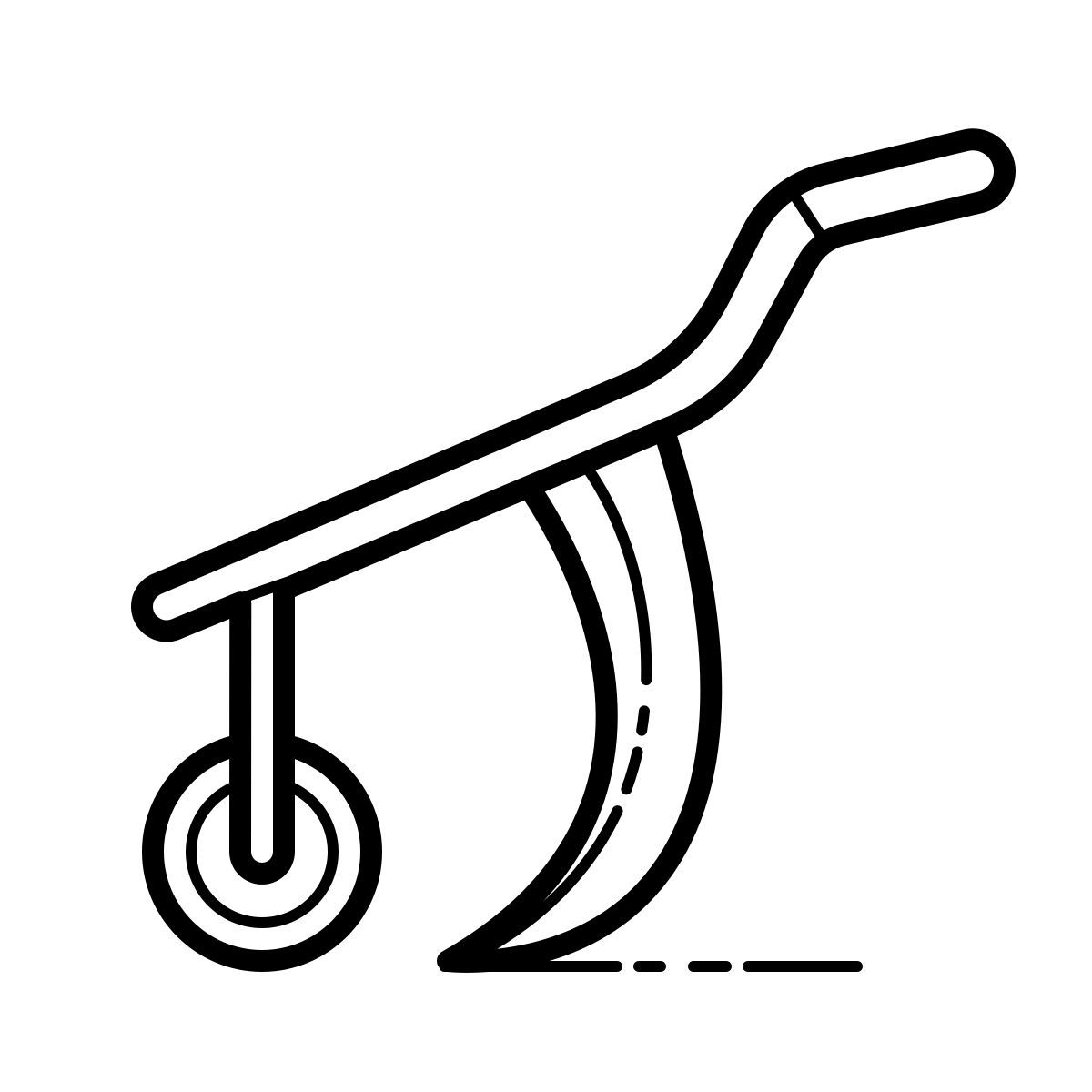 outline hand drawn style charrue icon