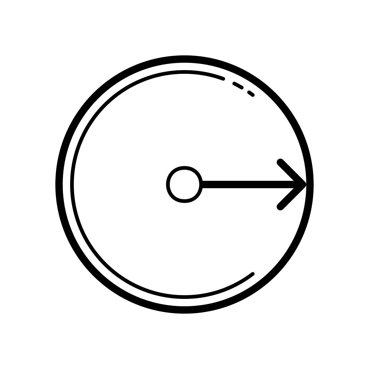 outline hand drawn style geometric figure icon