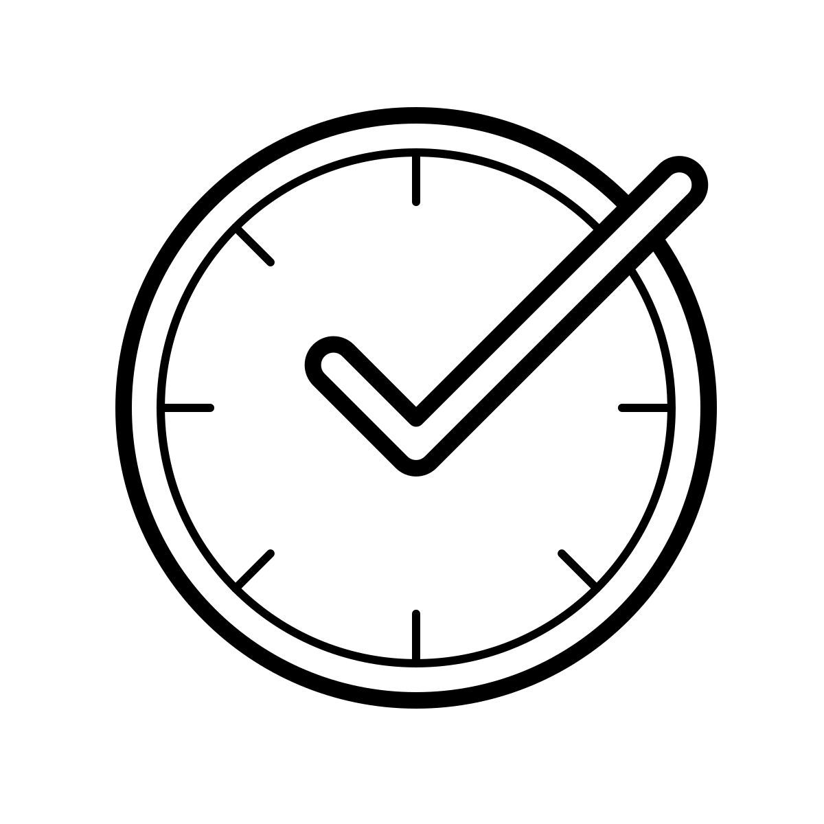 outline hand drawn style protección en tiempo real icon