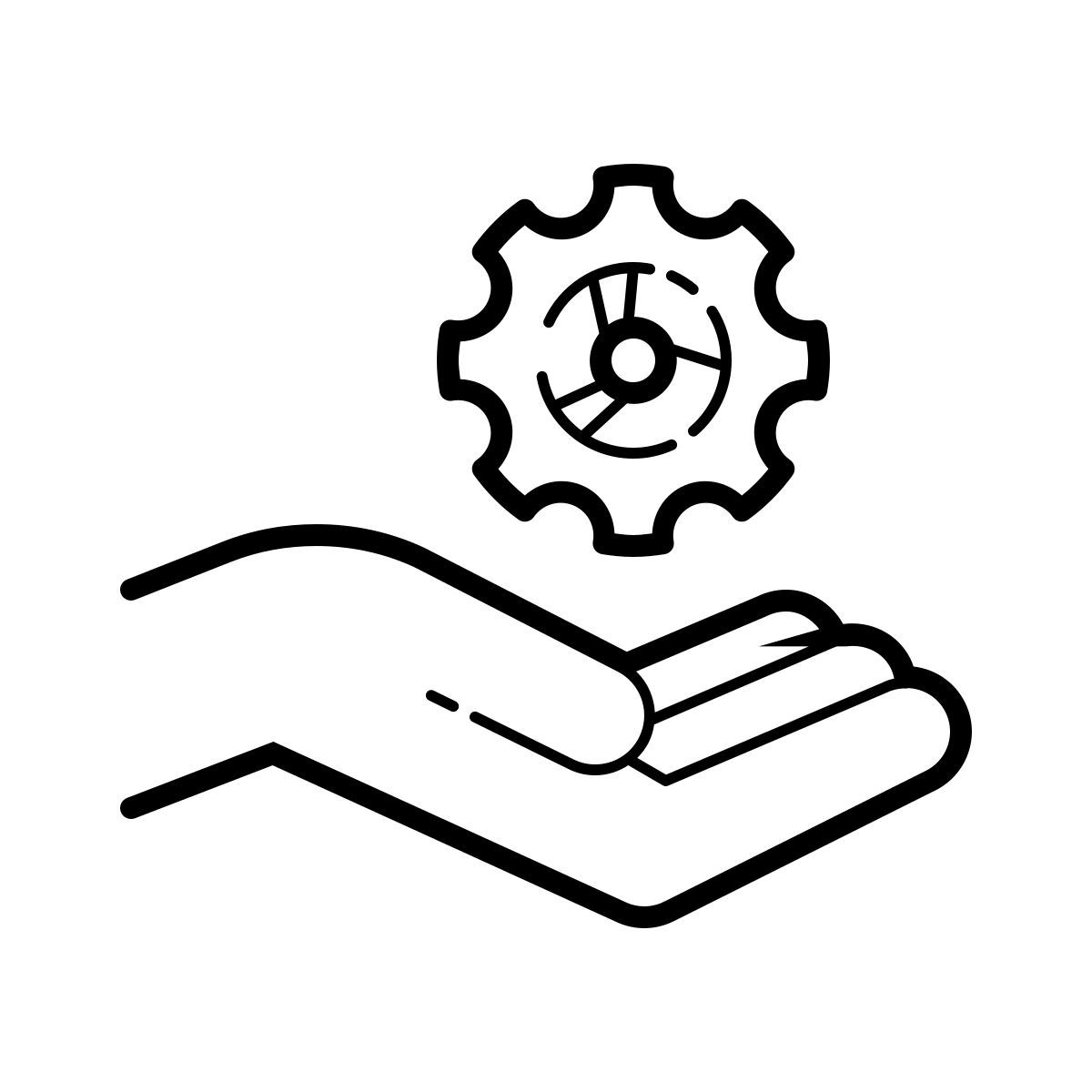 outline hand drawn style service icon