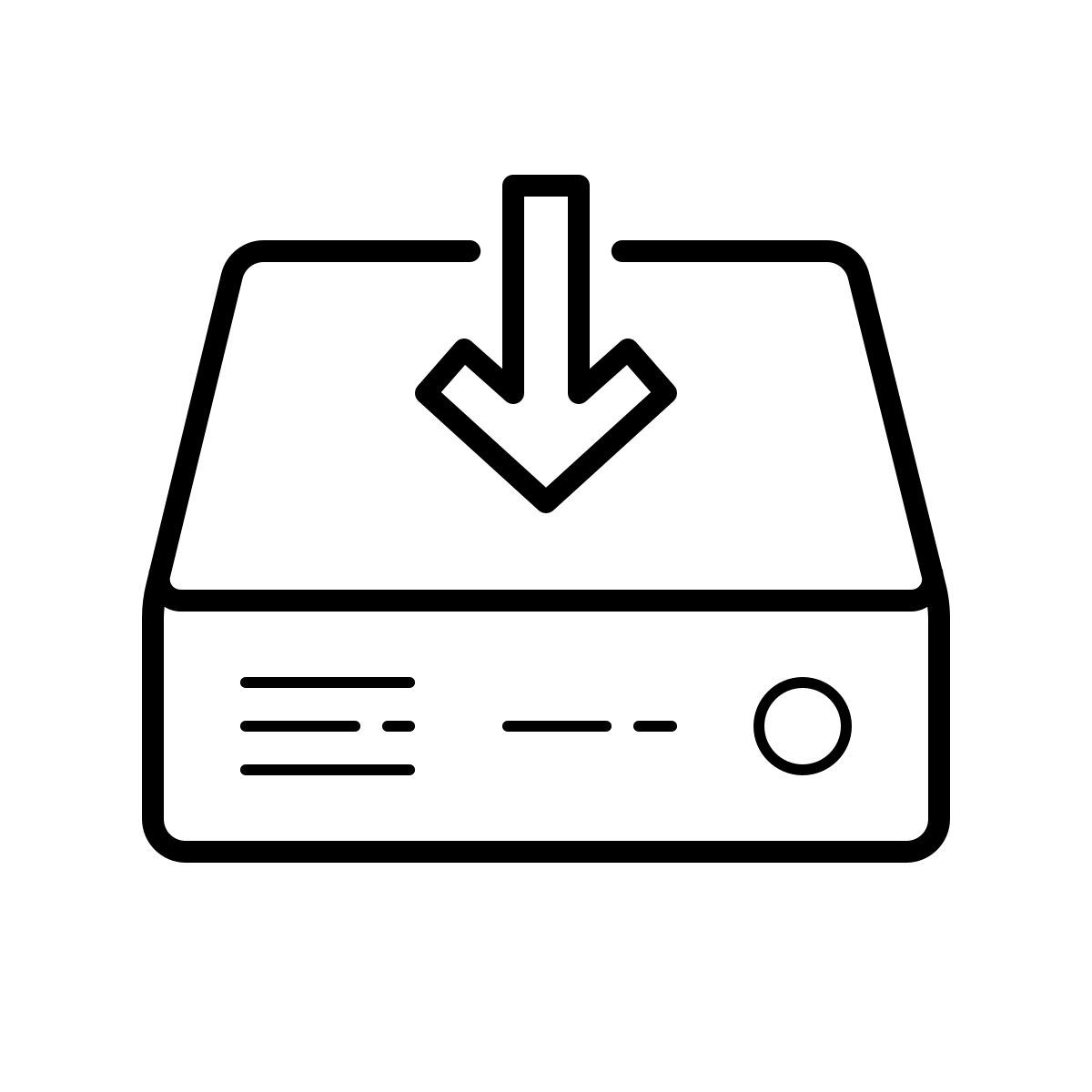 outline hand drawn style programma di installazione software icon