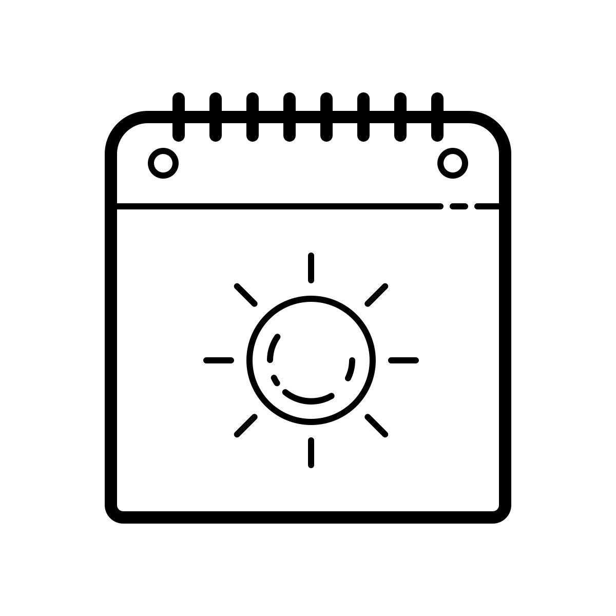 outline hand drawn style hora de verano icon