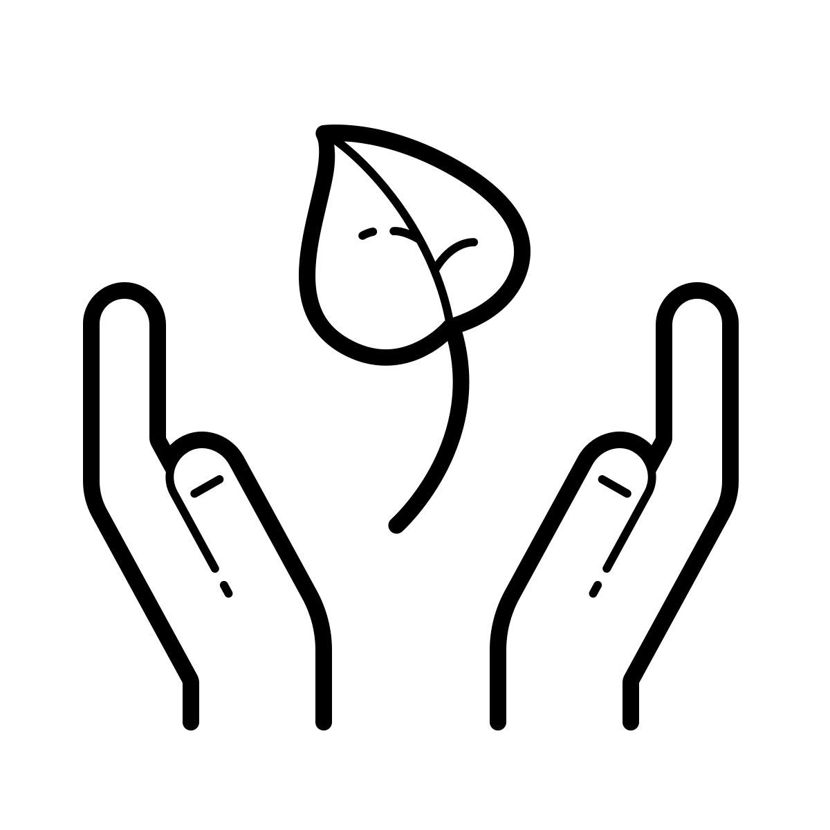 outline hand drawn style sostenibilidad icon