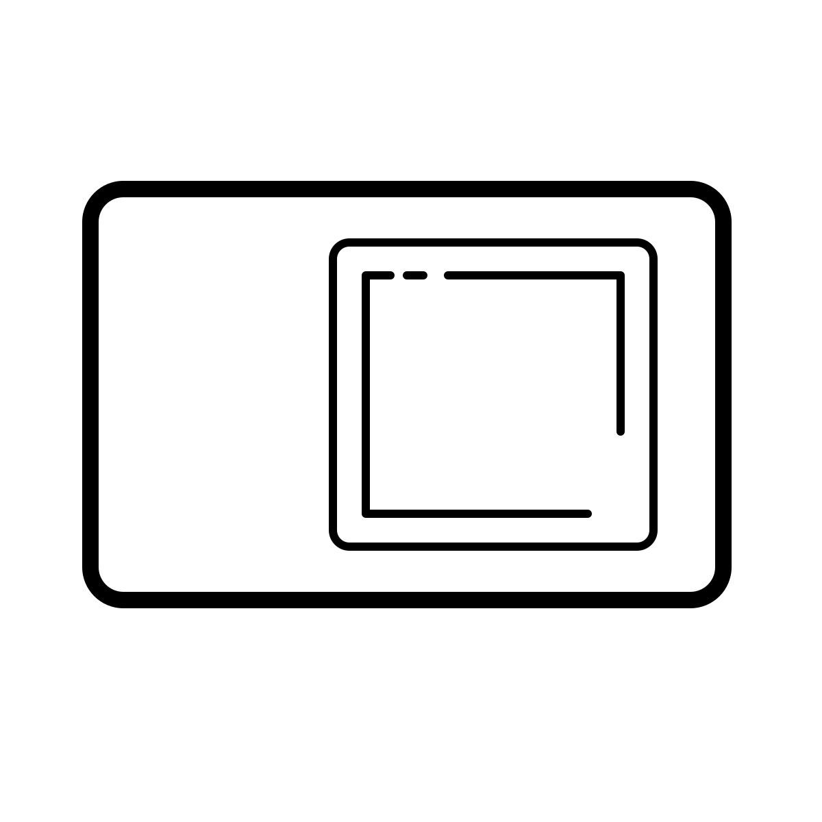 outline hand drawn style 켜기 icon