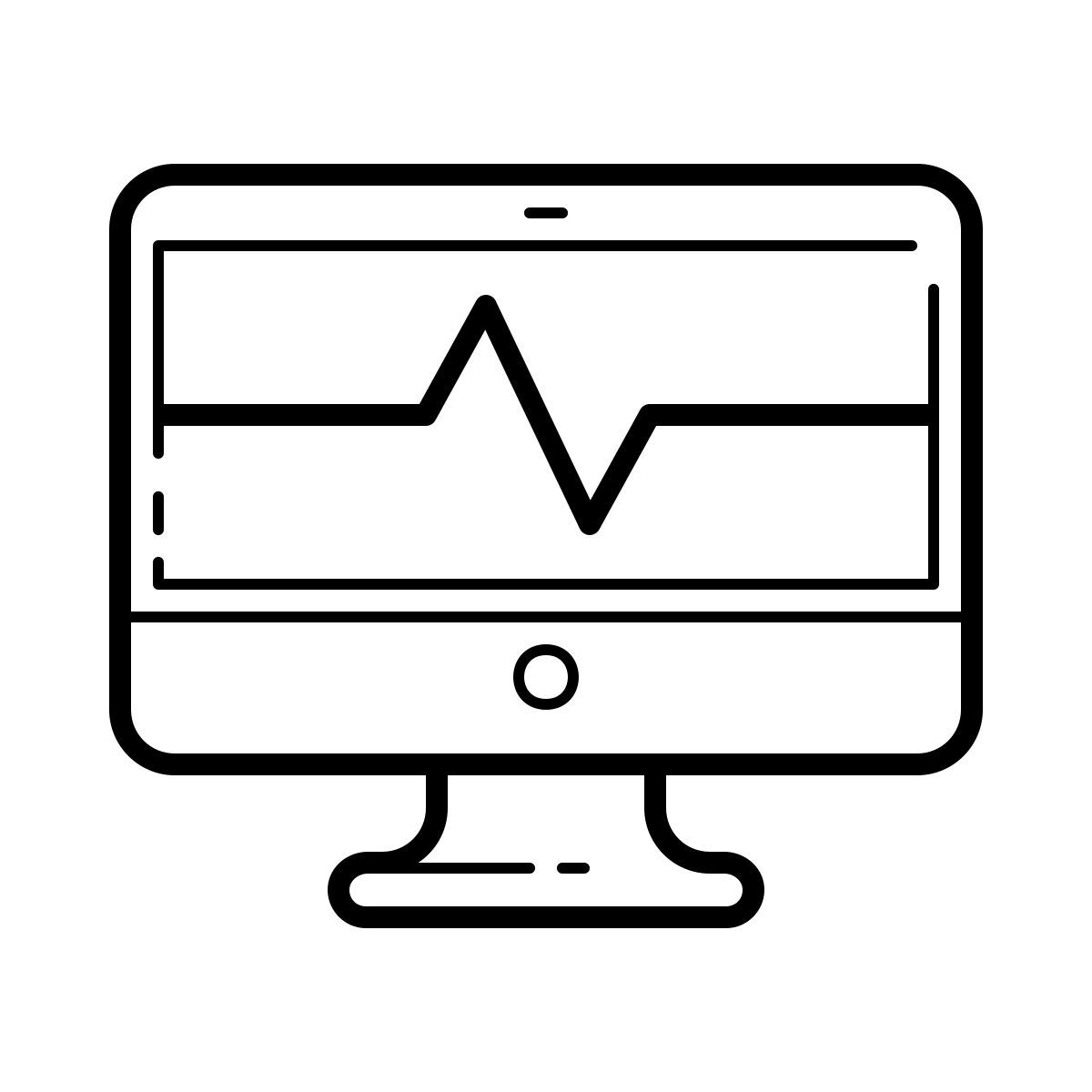 outline hand drawn style attività di sistema icon