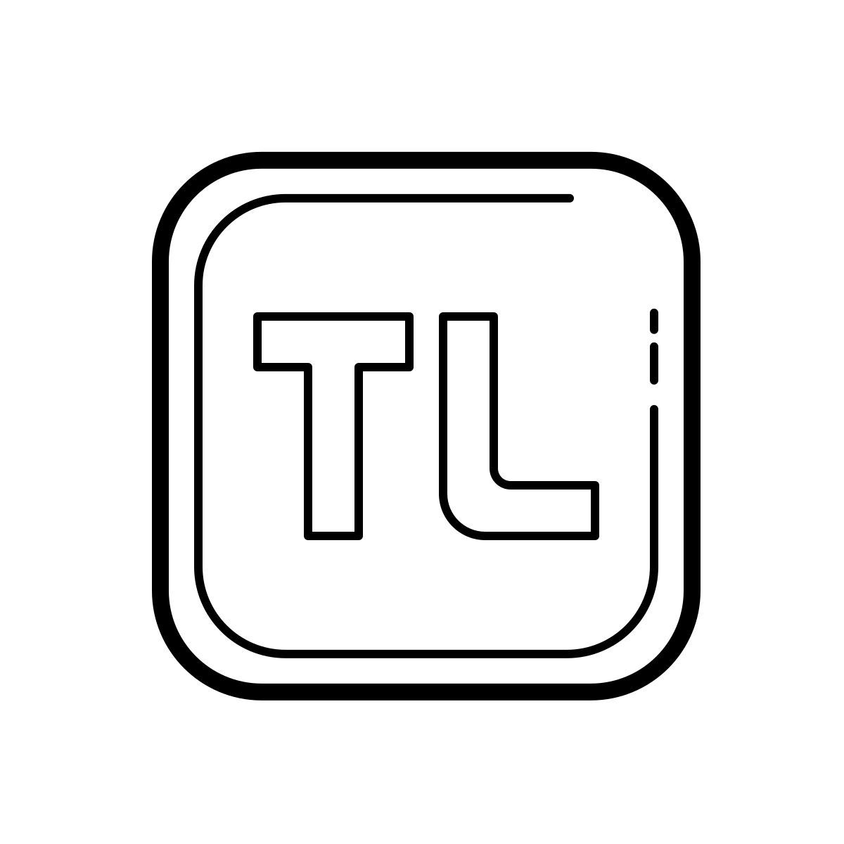 outline hand drawn style lanzador icon