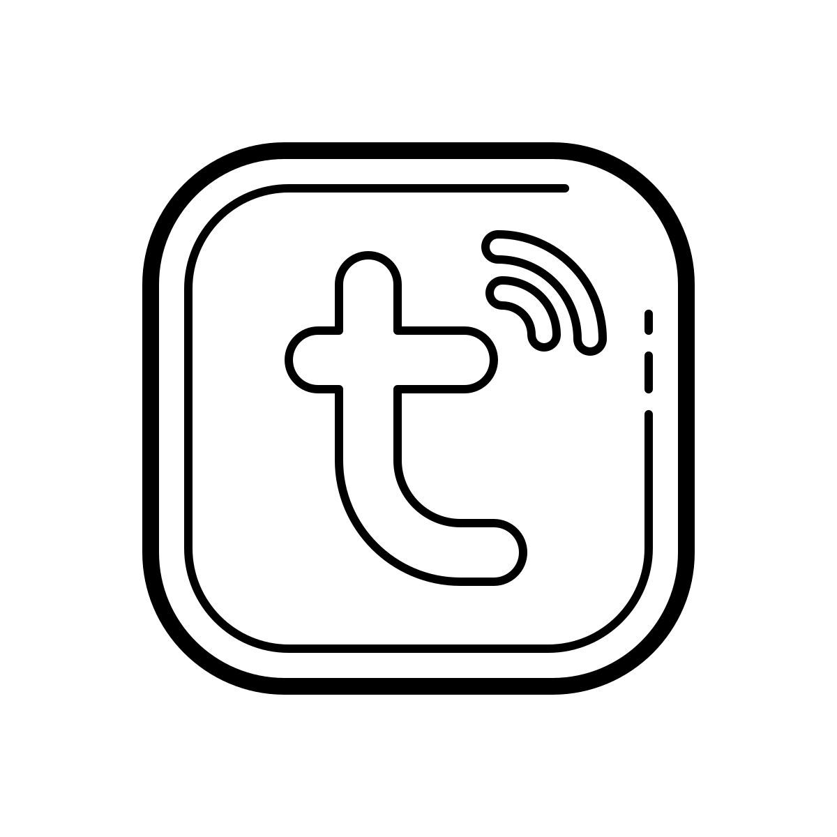 outline hand drawn style tuya smart icon