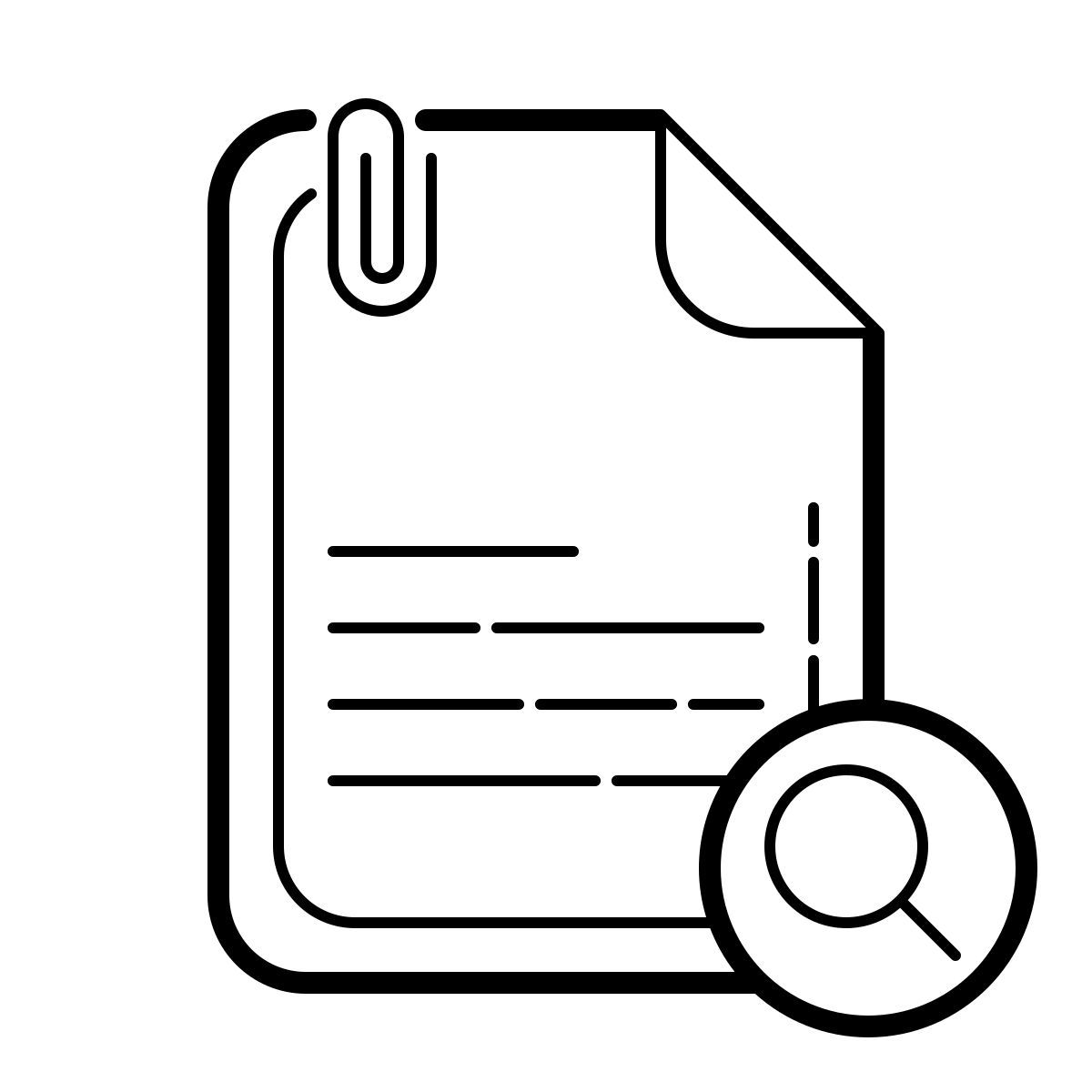 outline hand drawn style view icon