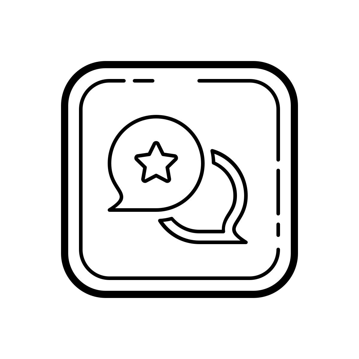 outline hand drawn style tejedor icon