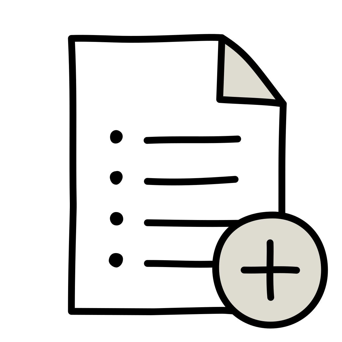 claude hand drawn style リストを追加 icon