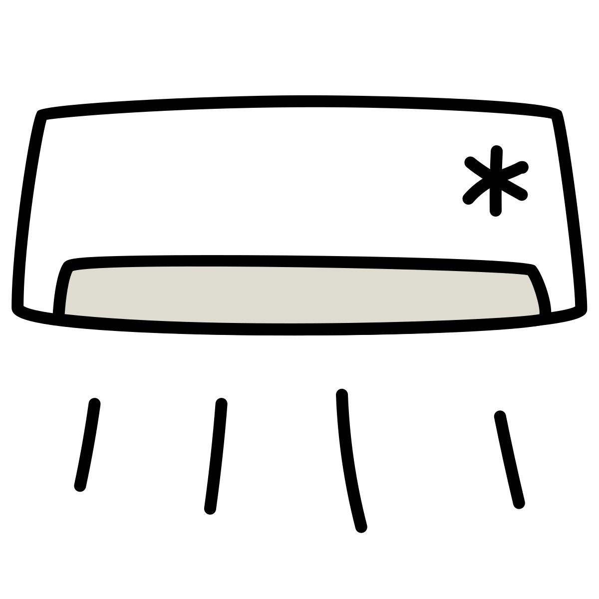 claude hand drawn 风格 空气调节器 图标