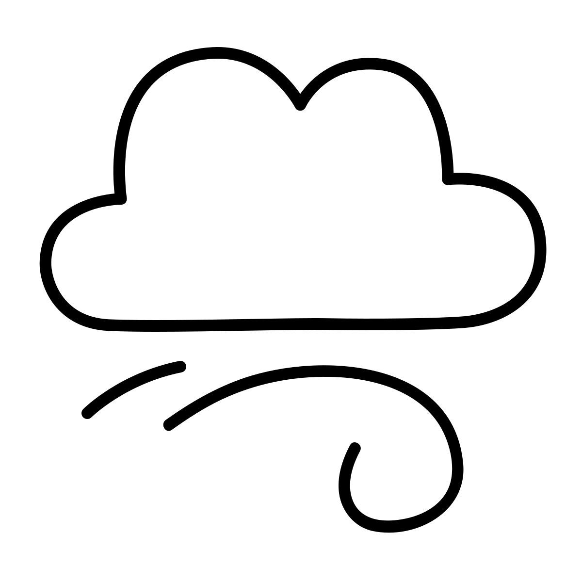 claude hand drawn style élément air icon