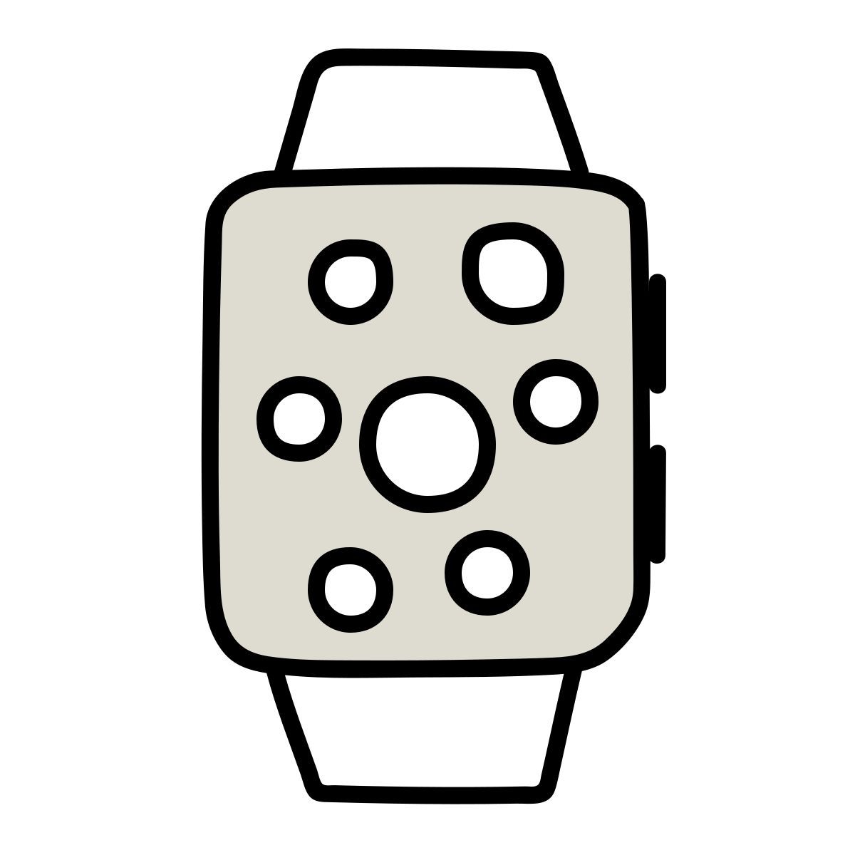 icon aplicativos para apple watch claude hand drawn estilo