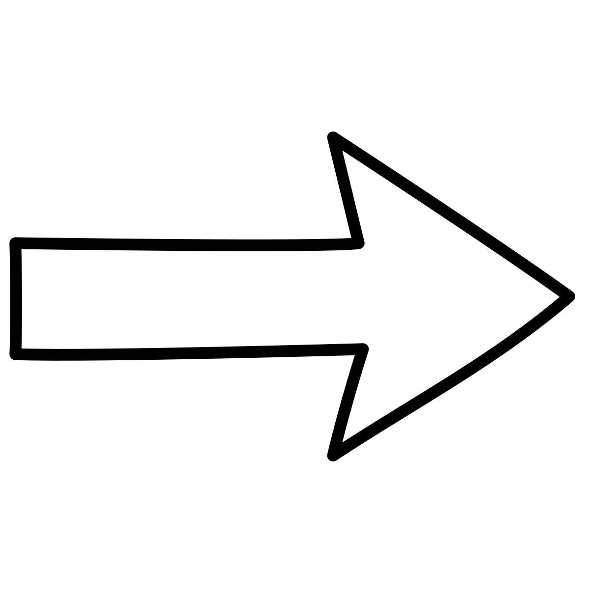 claude hand drawn style flecha icon