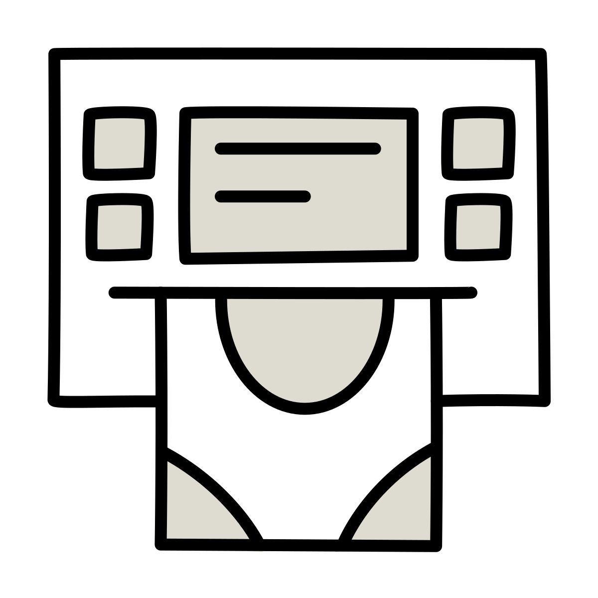 icon cajero automático claude hand drawn style
