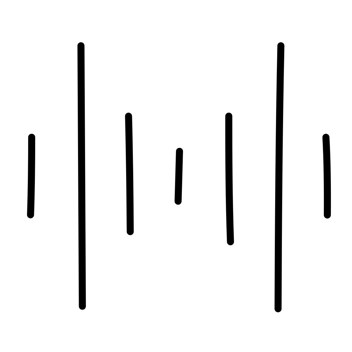 claude hand drawn style audio wave icon