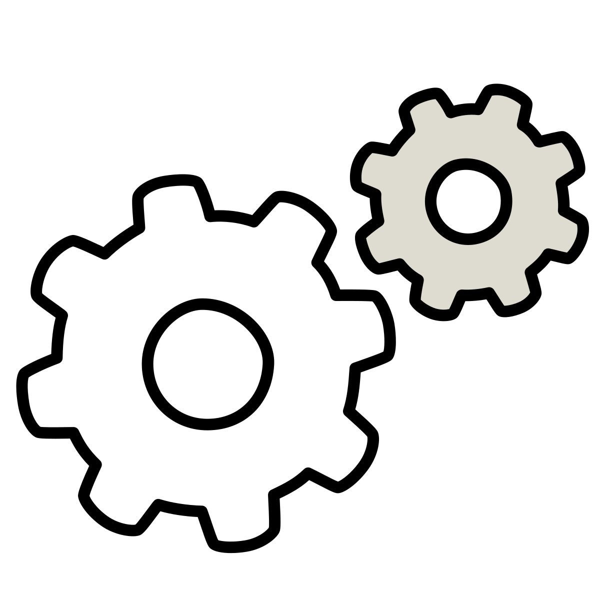 icône automation claude hand drawn style