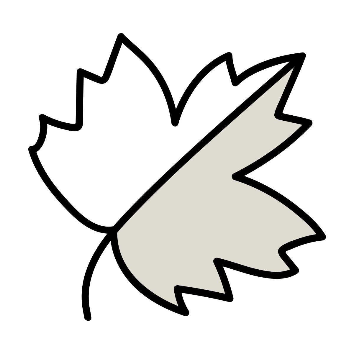 claude hand drawn style bordo icon