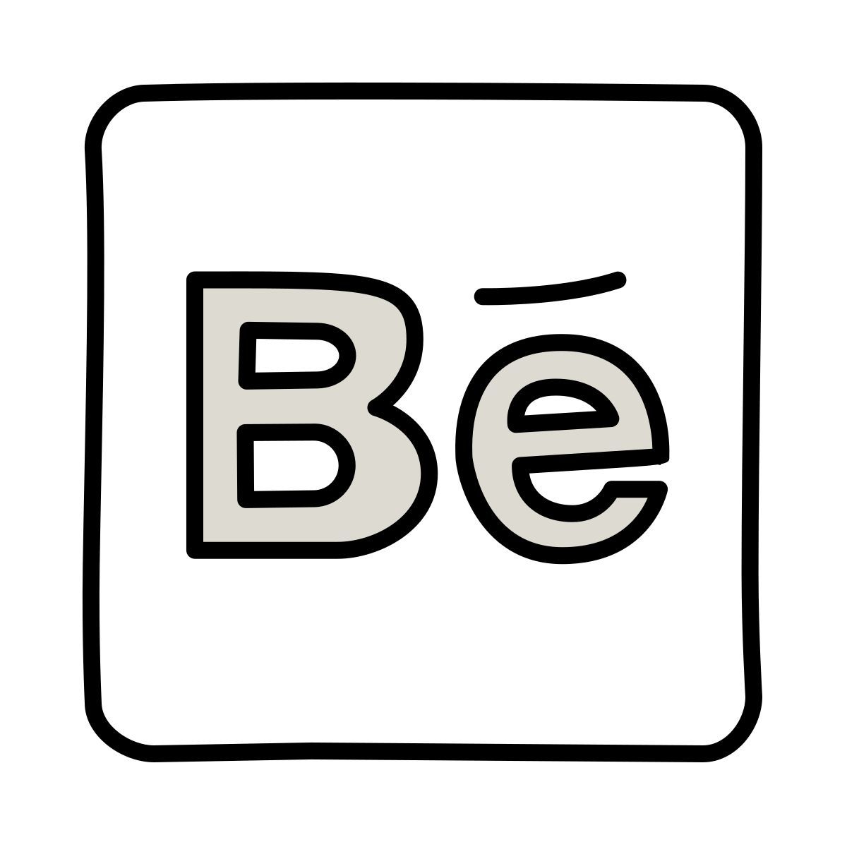 claude hand drawn style behance icon