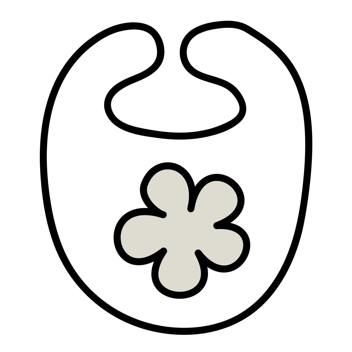 claude hand drawn Stil lätzchen Icon