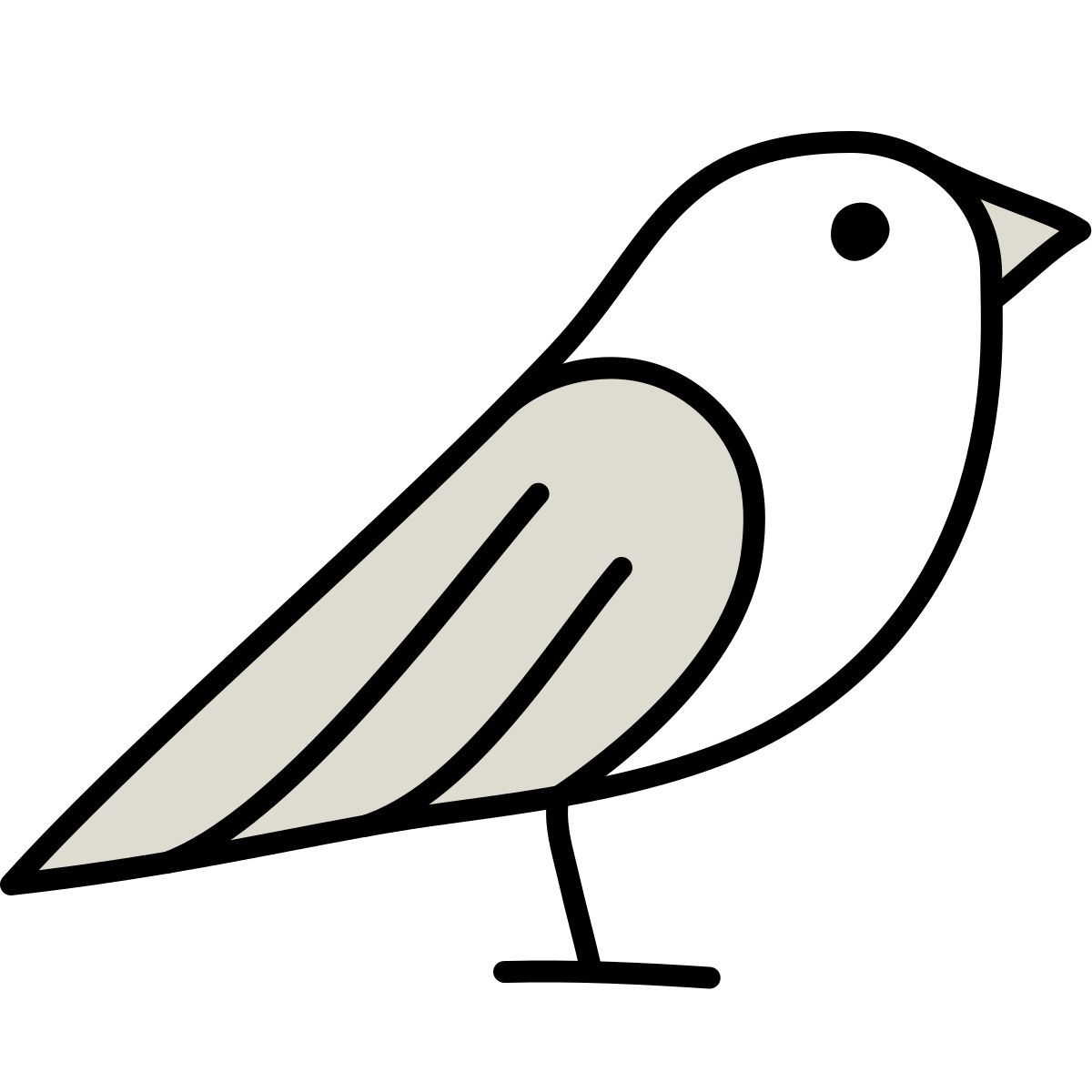 claude hand drawn style uccello icon