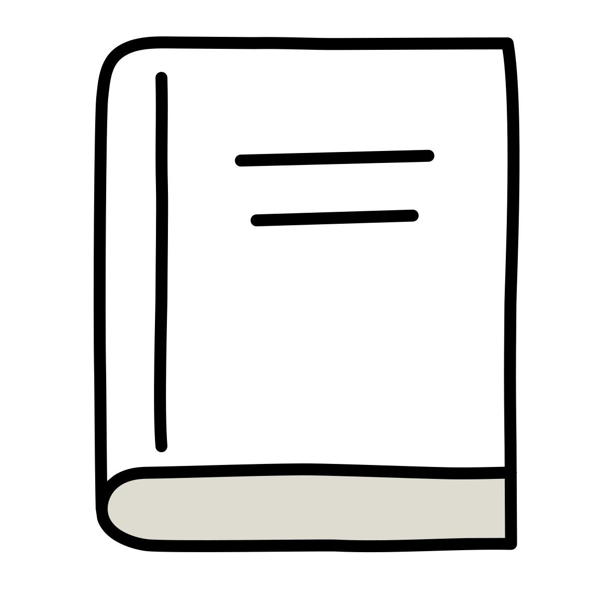 icona libro claude hand drawn stile