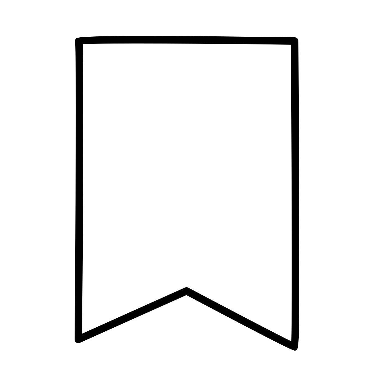 claude hand drawn style bookmark icon