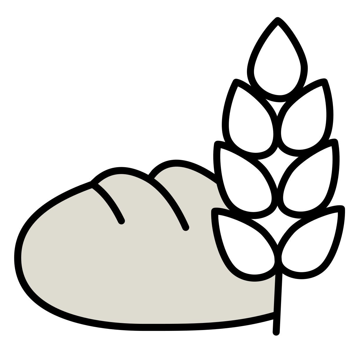 icon padaria claude hand drawn estilo