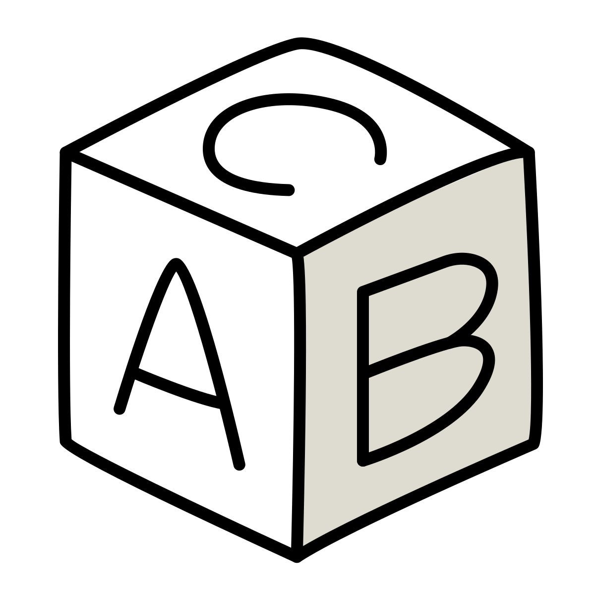 claude hand drawn style cubo icon