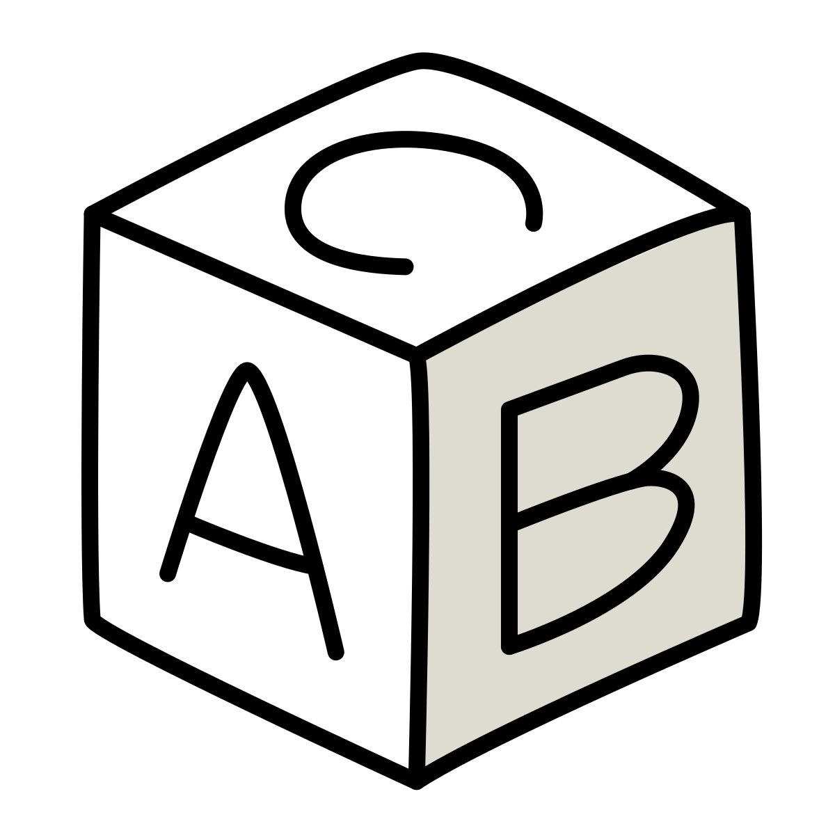 claude hand drawn style cubo icon