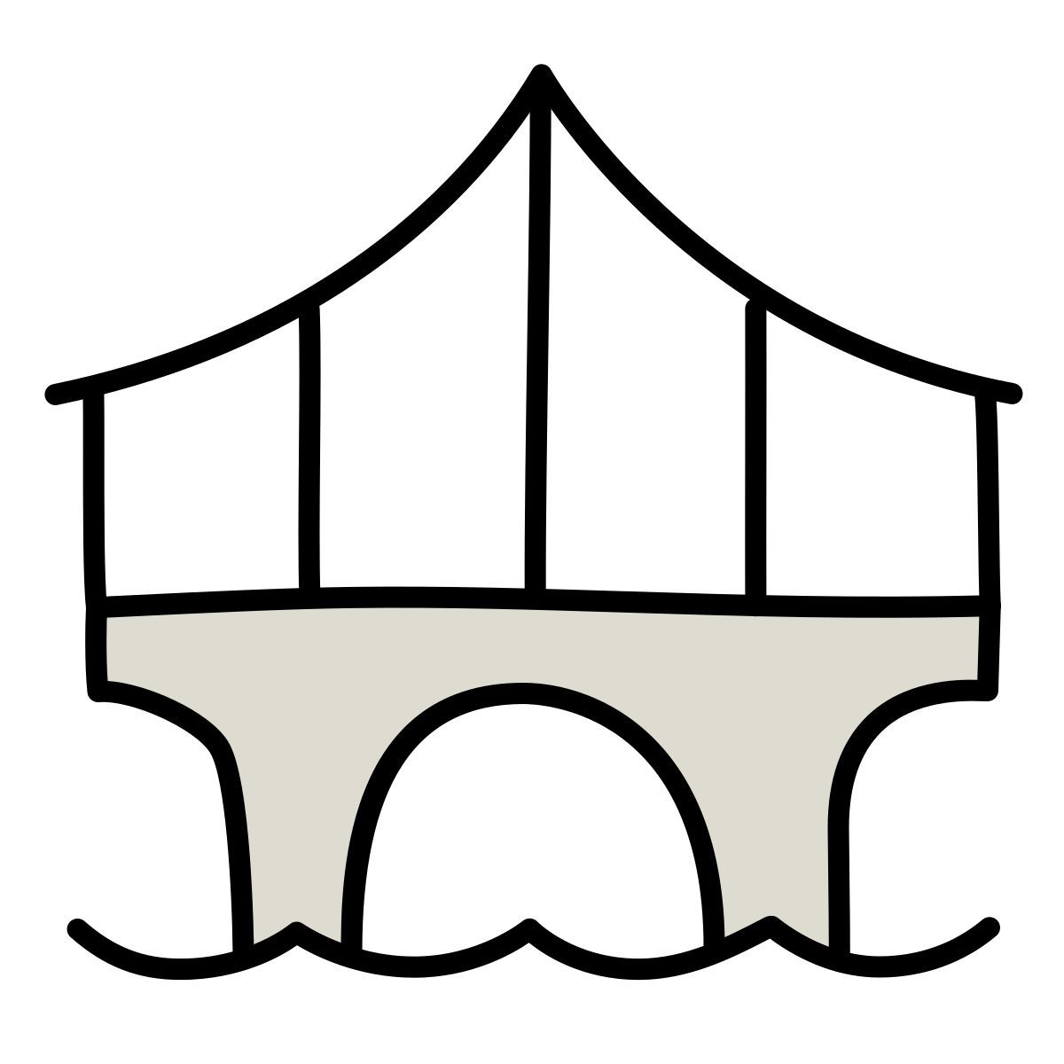 claude hand drawn style ponte icon