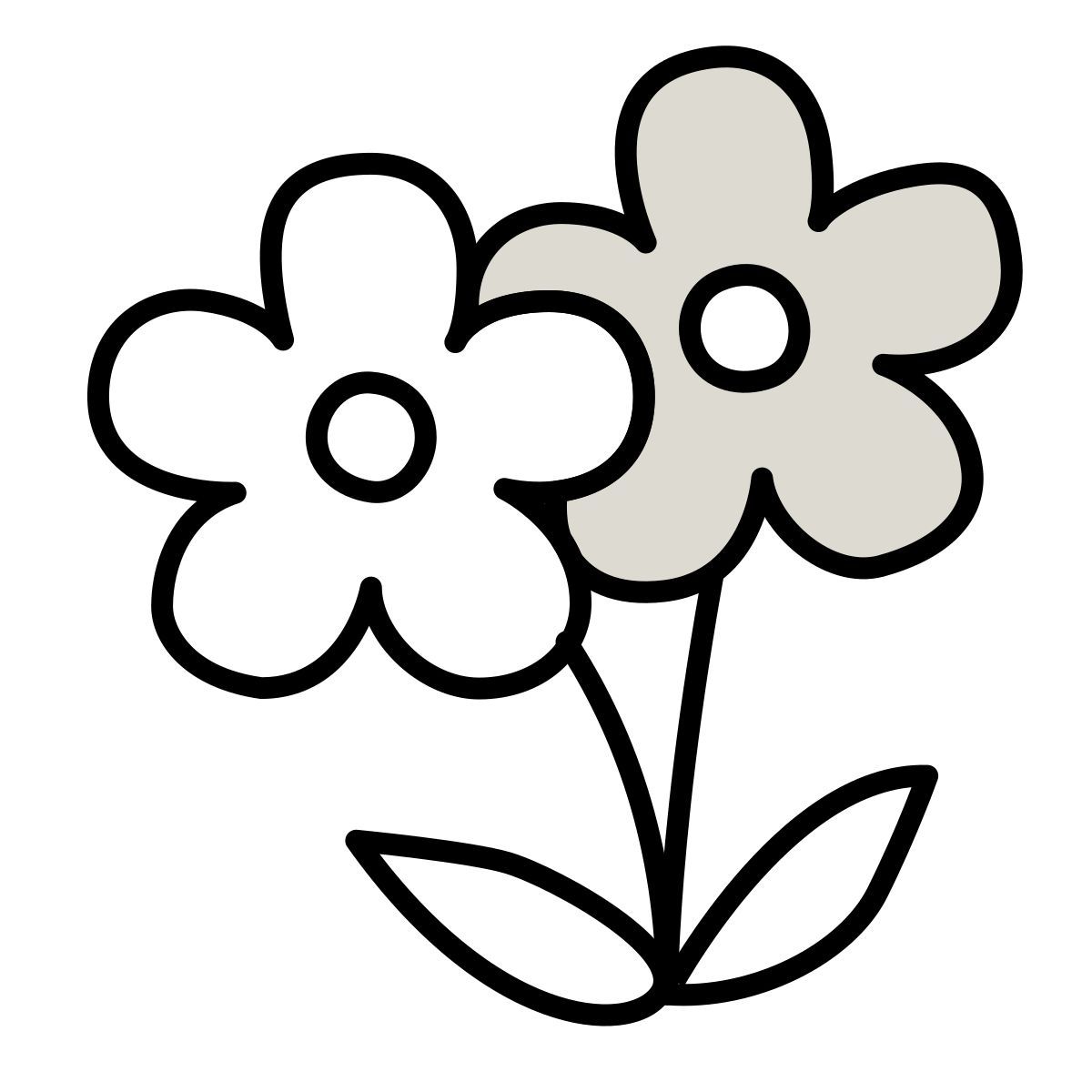 claude hand drawn style 花束 图标