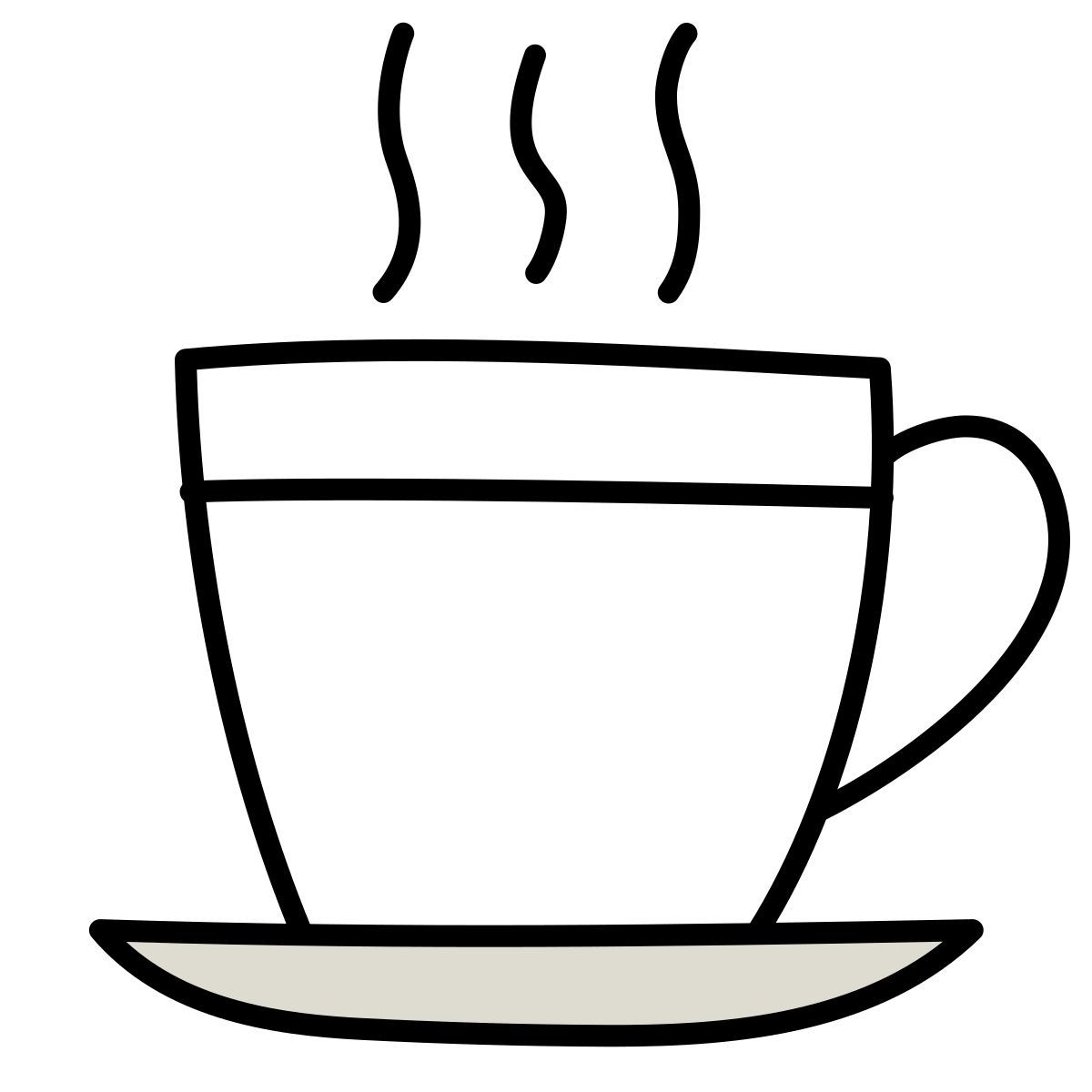 claude hand drawn style cafe icon