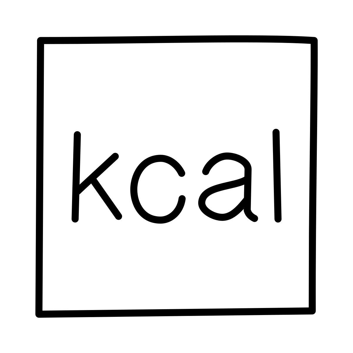 icono energía calórica claude hand drawn estilo