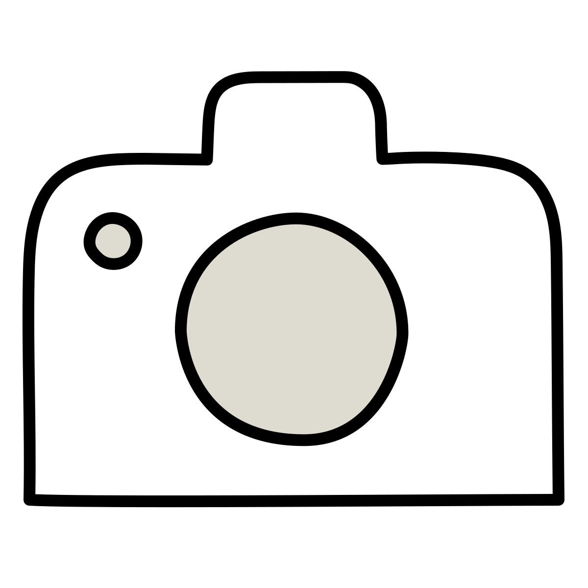 claude hand drawn style fotocamera icon