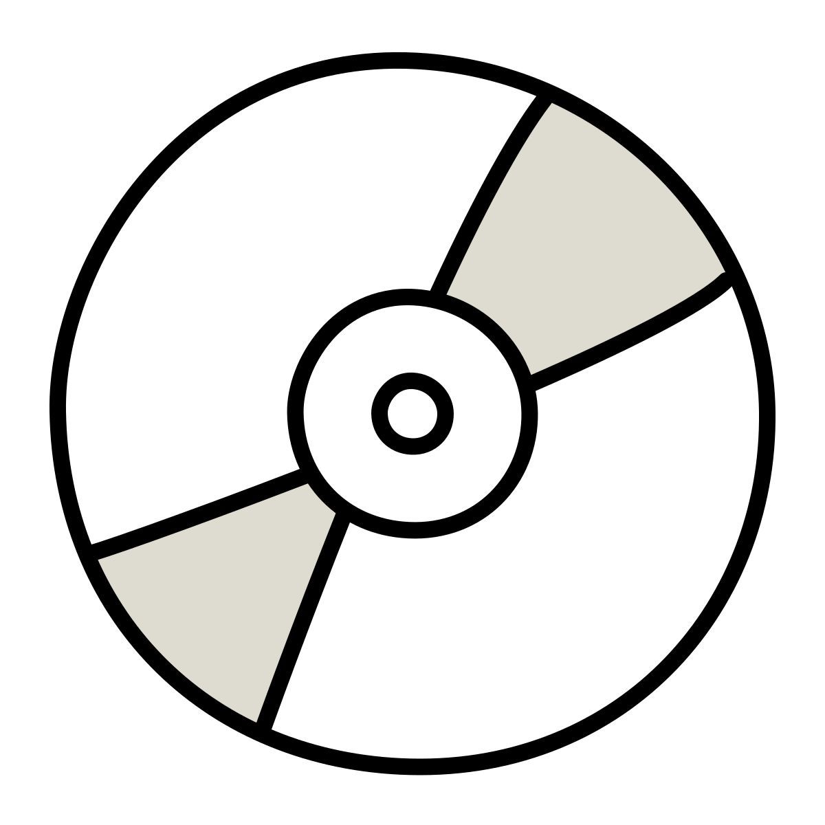 claude hand drawn style cd icon