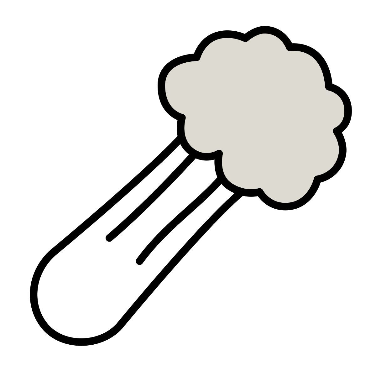 icono apio claude hand drawn estilo