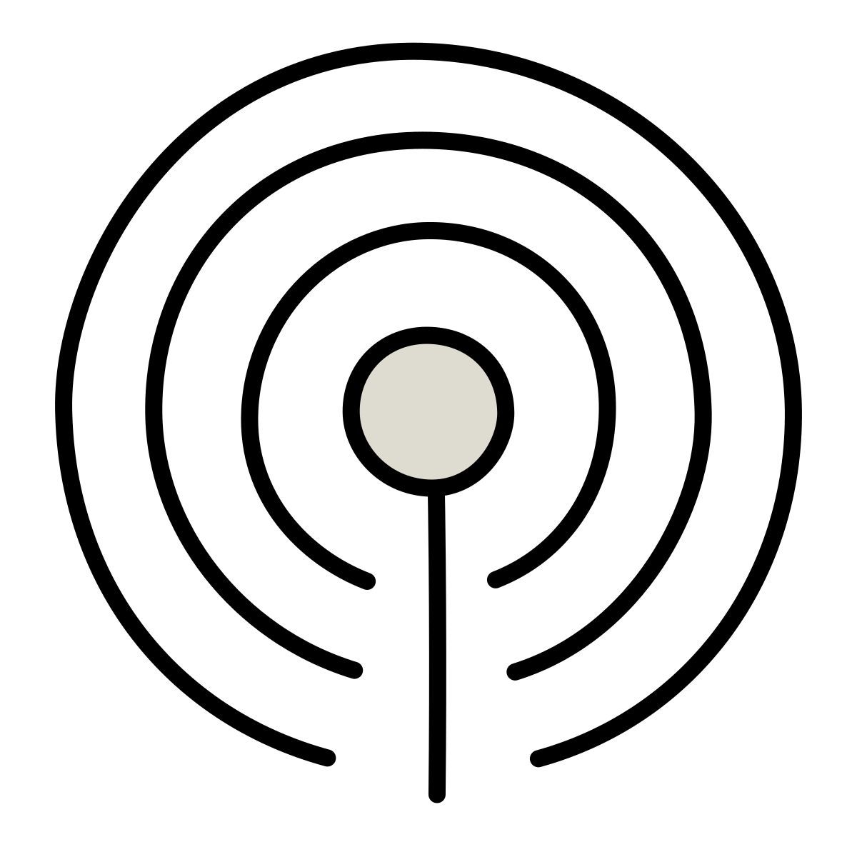 claude hand drawn style cellular network icon