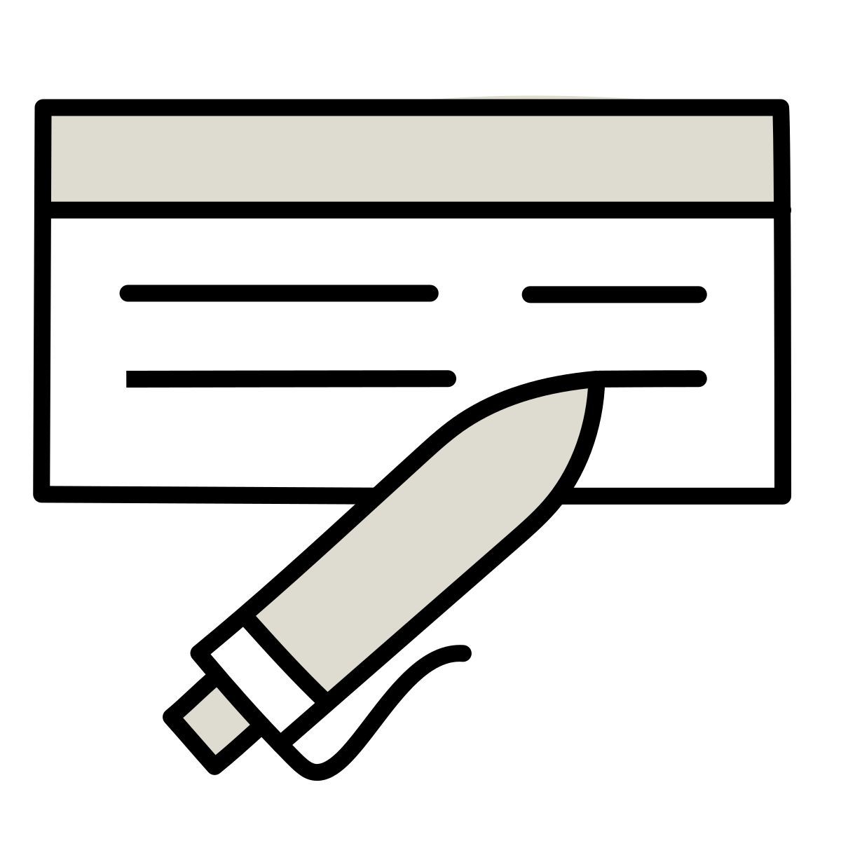 claude hand drawn style chequera icon