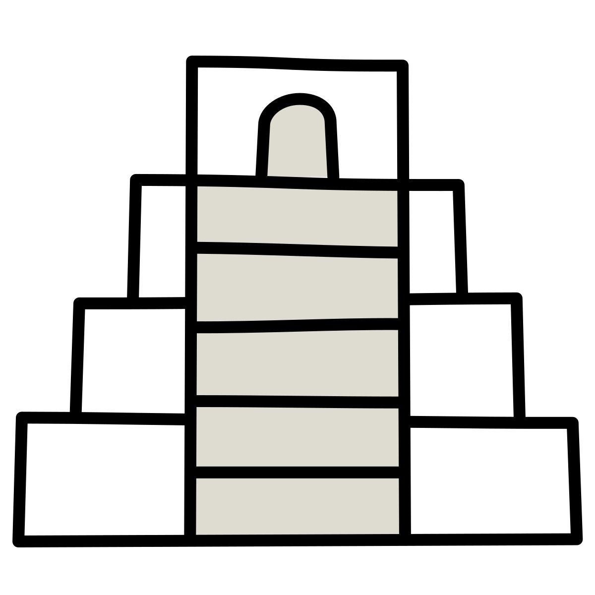 claude hand drawn Stil chichén itzá Icon