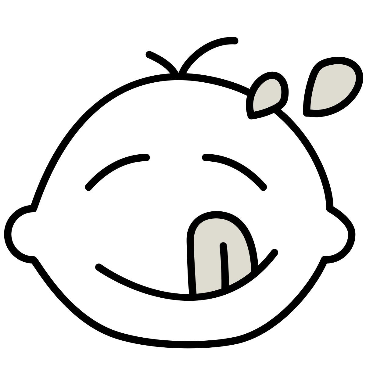 claude hand drawn Stil kindgerecht Icon