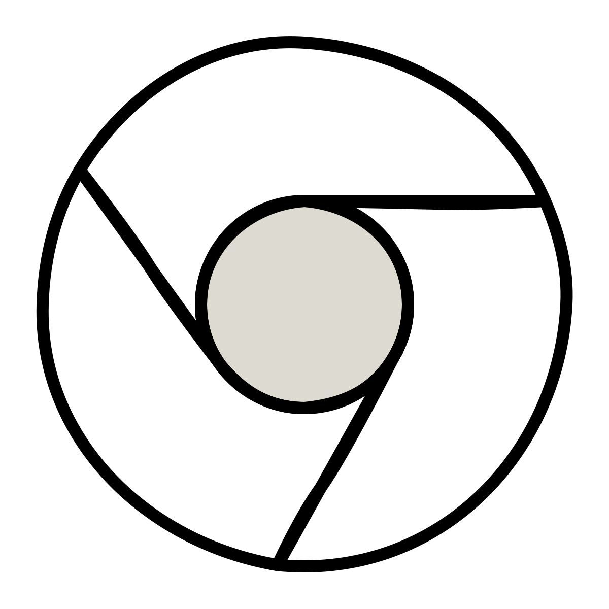 claude hand drawn style chrome icon