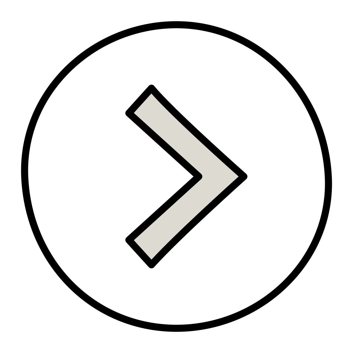 claude hand drawn style 右 icon